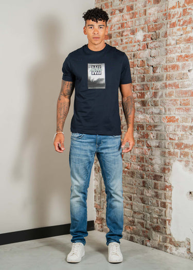 Hugo Boss T-shirts Te dj - dark blue