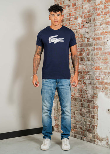 Lacoste T-shirts Lacoste logo t-shirt - navy blue white