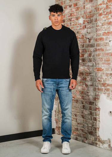 MA.Strum Truien Mastrum crew sweat - jet black