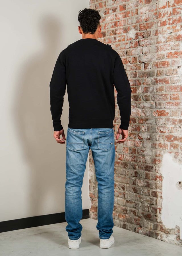 MA.Strum Sweaters Mastrum crew sweat - jet black