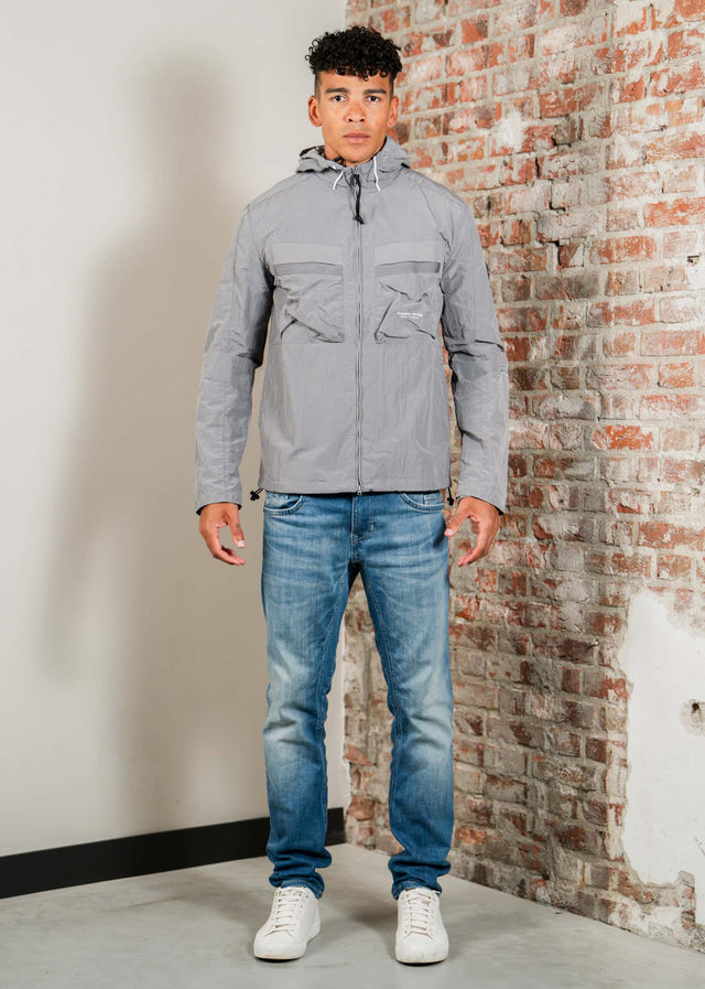 Marshall Artist Jackets Sicuro hooded overshirt - volcanic grey