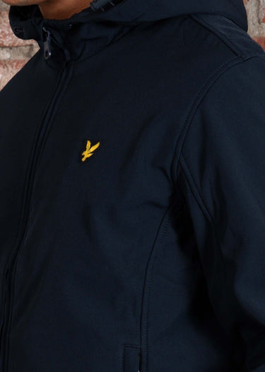 Lyle & Scott Jassen Fleece back softshell jacket - dark navy
