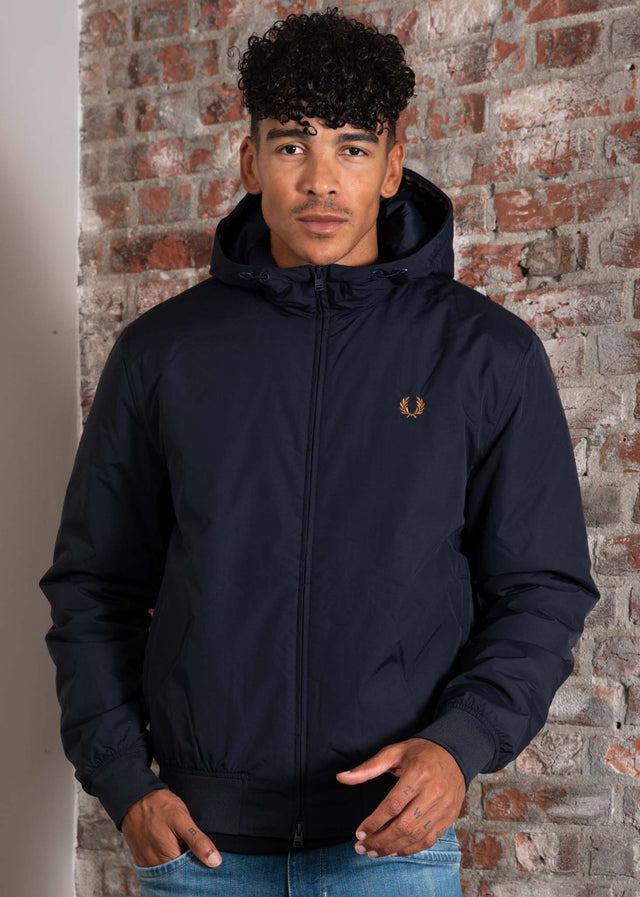 Fred Perry Jackets Hooded brentham jacket - navy