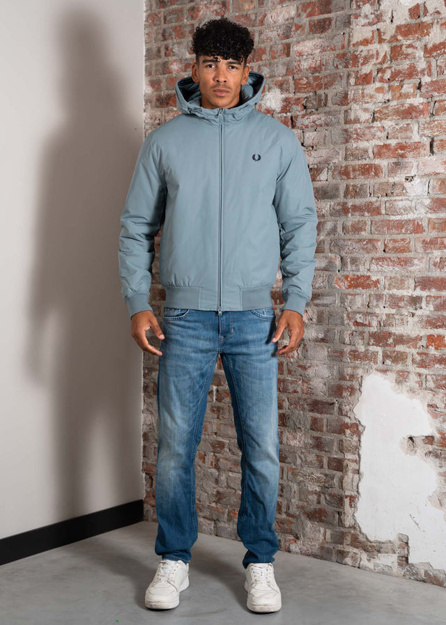 Fred Perry Jackets Hooded brentham jacket - stockport blue