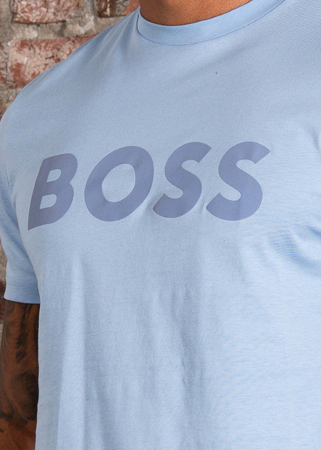 Hugo Boss T-shirts Thinking - open blue
