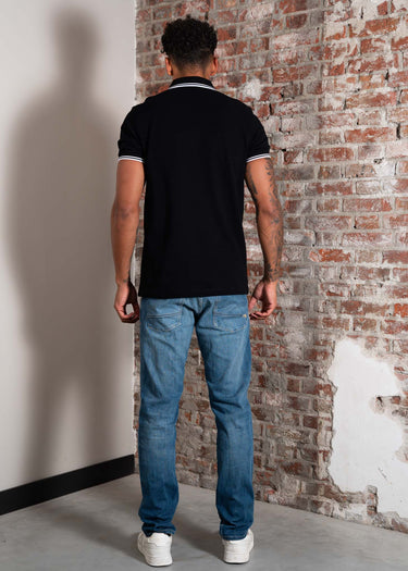 Fred Perry Polo's Twin tipped fred perry shirt - black white white