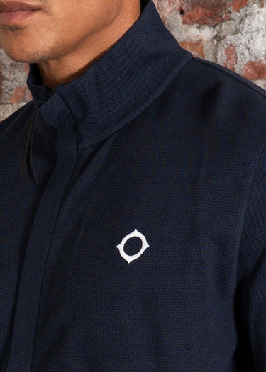 MA.Strum Vesten Pique full zip - ink navy
