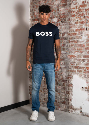 Hugo Boss T-shirts Thinking - dark blue