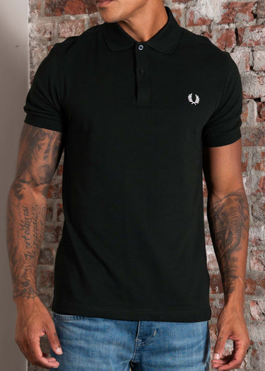Fred Perry Polo's Plain fred perry shirt - night green snow white