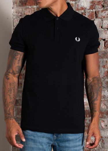 Fred Perry Polo's Plain fred perry shirt - black white