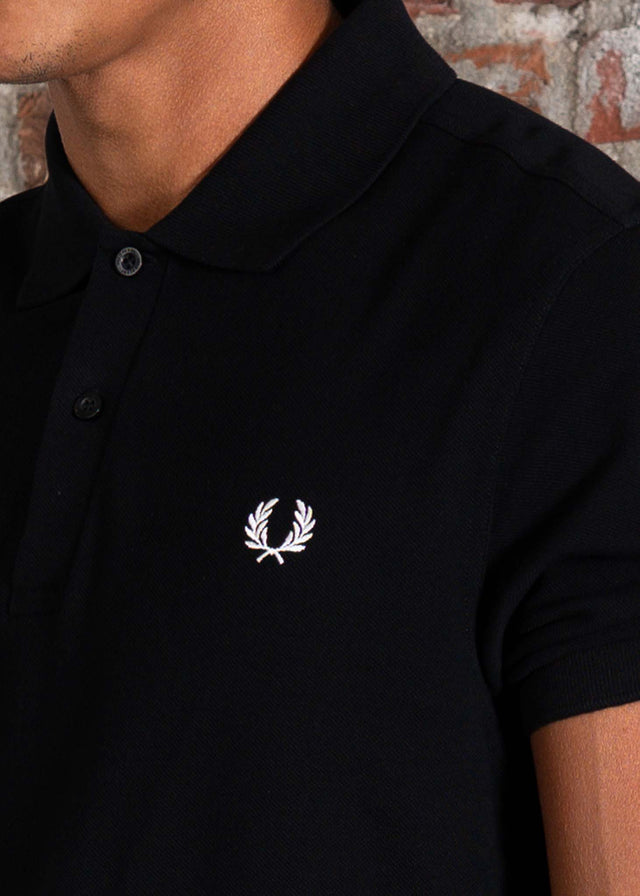 Fred Perry Polos Plain fred perry shirt - black white