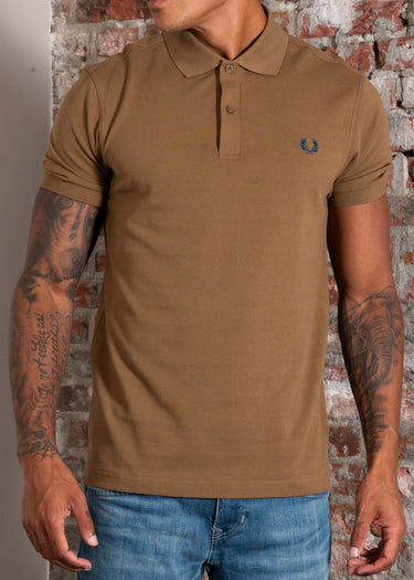 Fred Perry Polo's Plain polo - shaded stone dark petrol