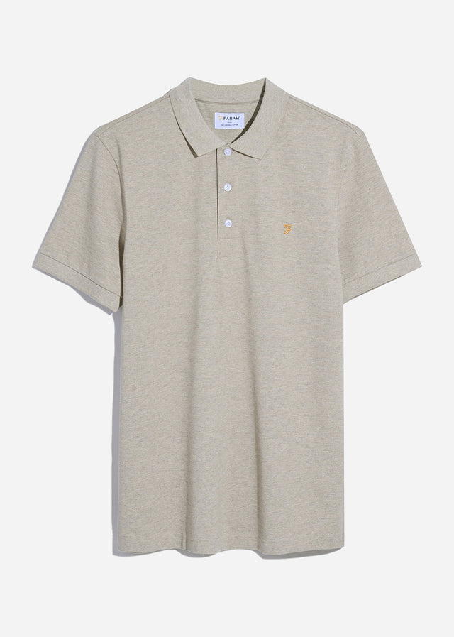 Farah Polos Blanes ss polo - haxelnut marl