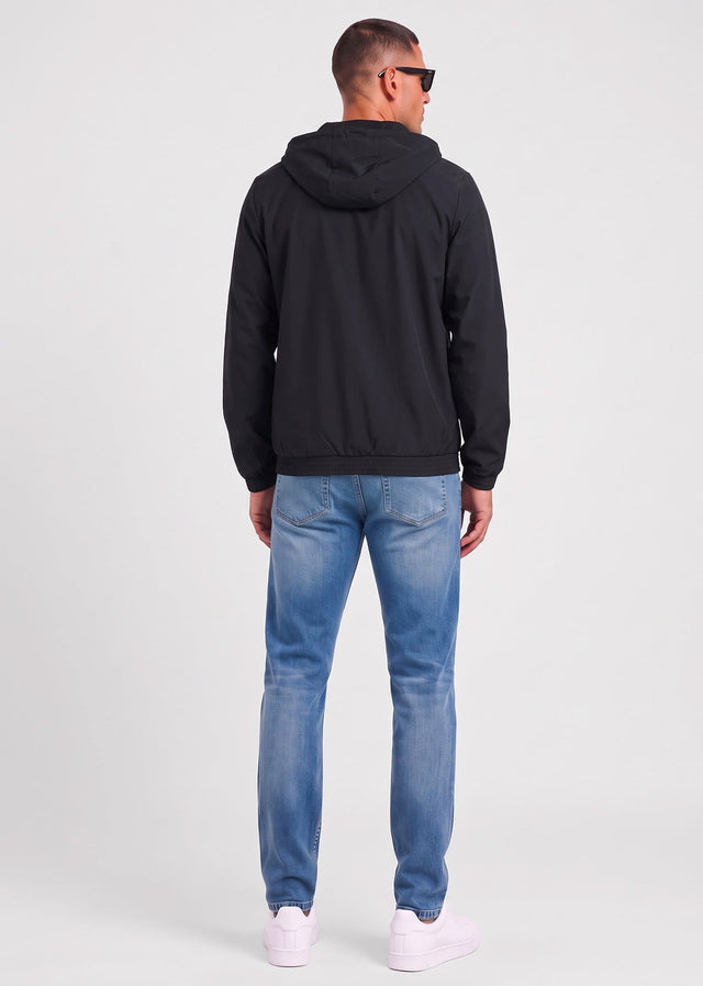 Sergio Tacchini Cardigans Carson ripstop stretch hoodie tracktop - black