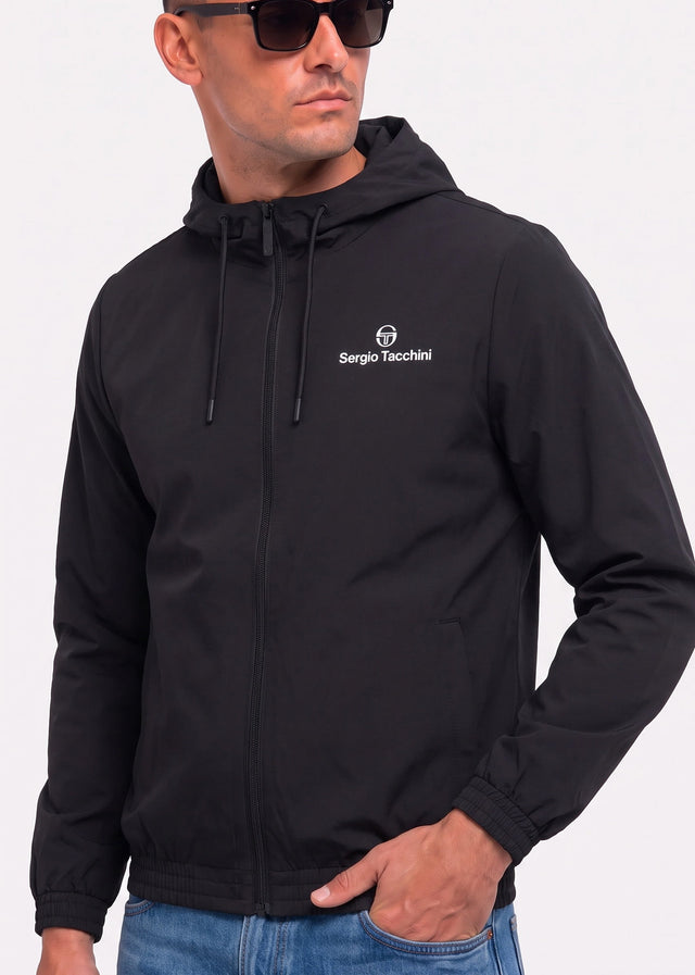 Sergio Tacchini Cardigans Carson ripstop stretch hoodie tracktop - black