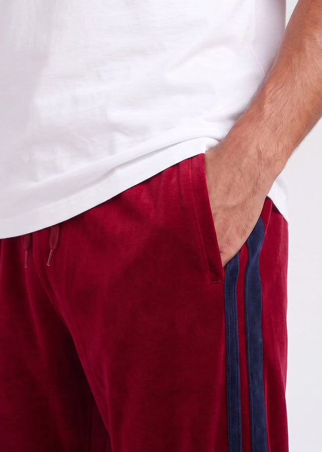 Sergio Tacchini Pants Damarindo velour pants - tibetan red