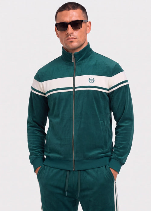 Damarindo velour tracktop - pineneedle