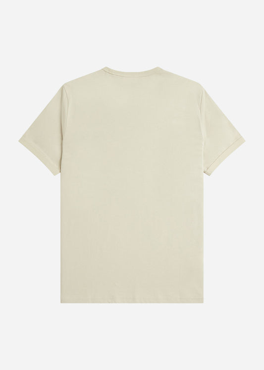 Fred Perry T-shirts  Ringer t-shirt - light oyster 