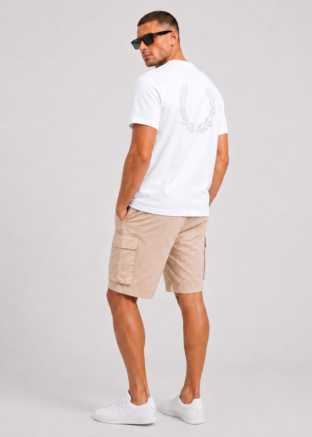 Fred Perry T-shirts Back print laurel wreath t-shirt - snow white