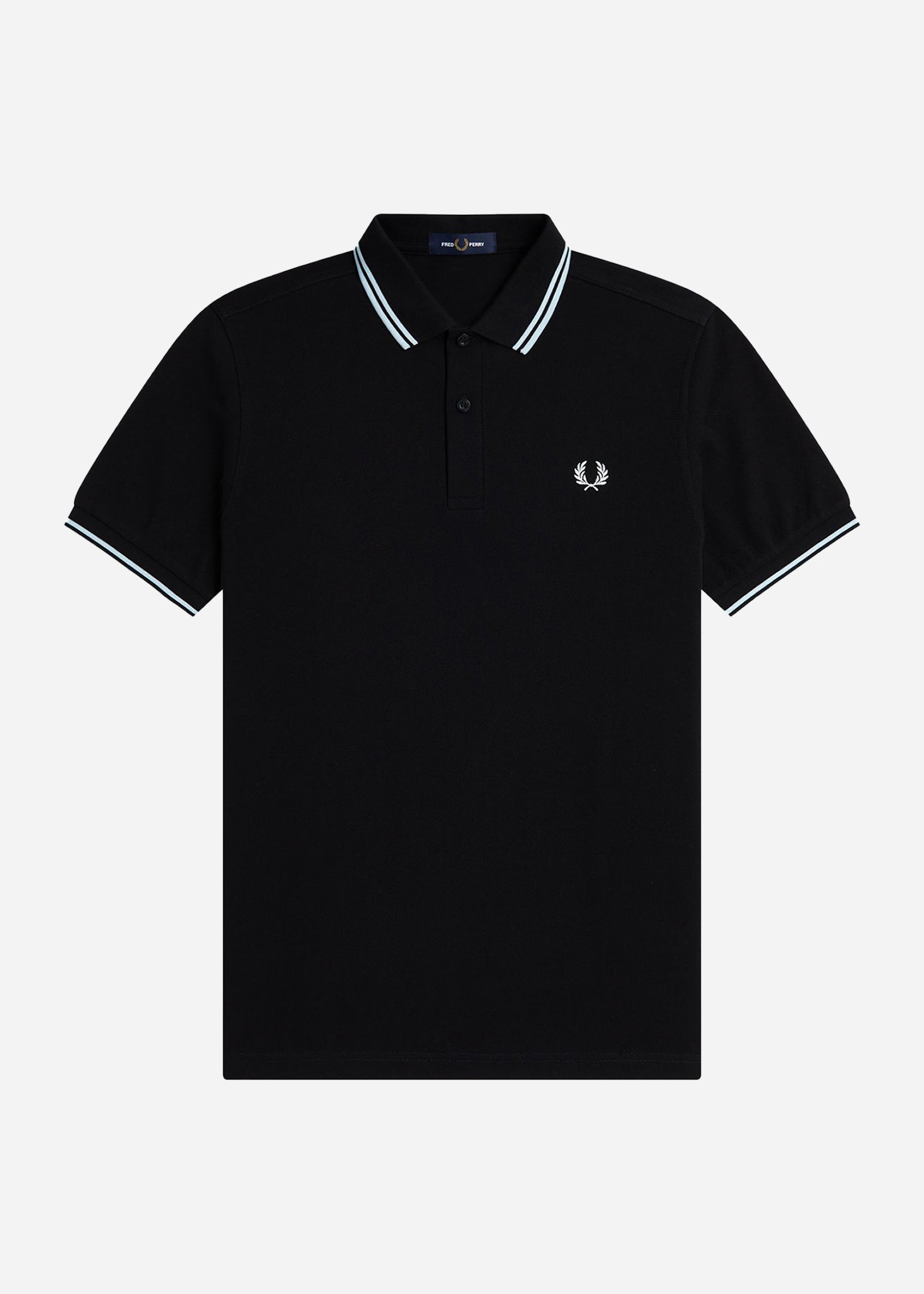 Fred Perry Polo's  Twin tipped fred perry shirt - black light ice 