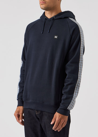 Weekend Offender Hoodies  Lo sung - navy blue house check 