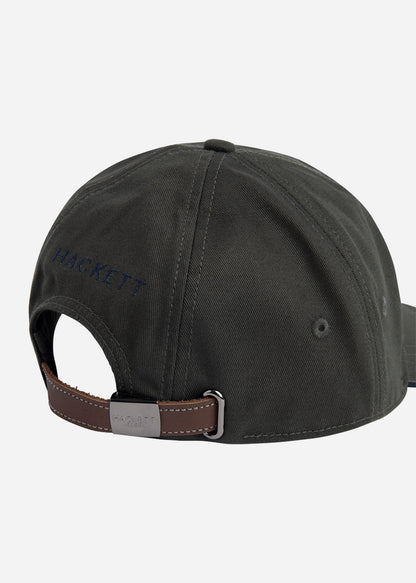 Hackett London Petten  Heritage crest cap - green 