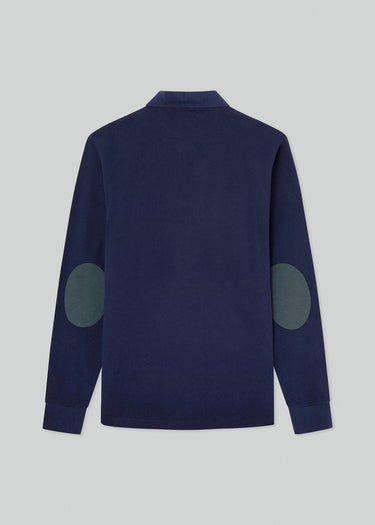 Hackett London Longsleeve Polo's  Heritage logo rugby - navy 