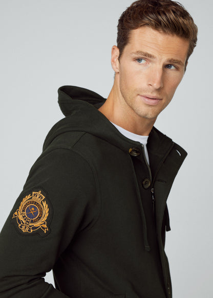 Hackett London Vesten  Heritage hoody full zip - forest night 