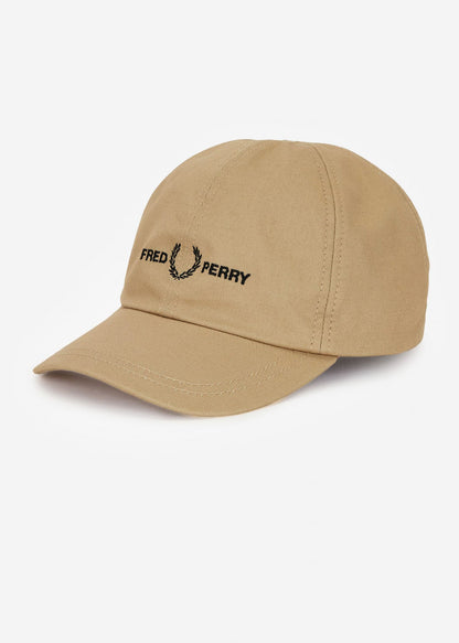 Fred Perry Petten  Graphic branded twill cap - warm stone 