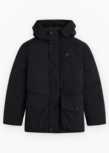 Fred Perry Jackets Padded patch pocket parka - black