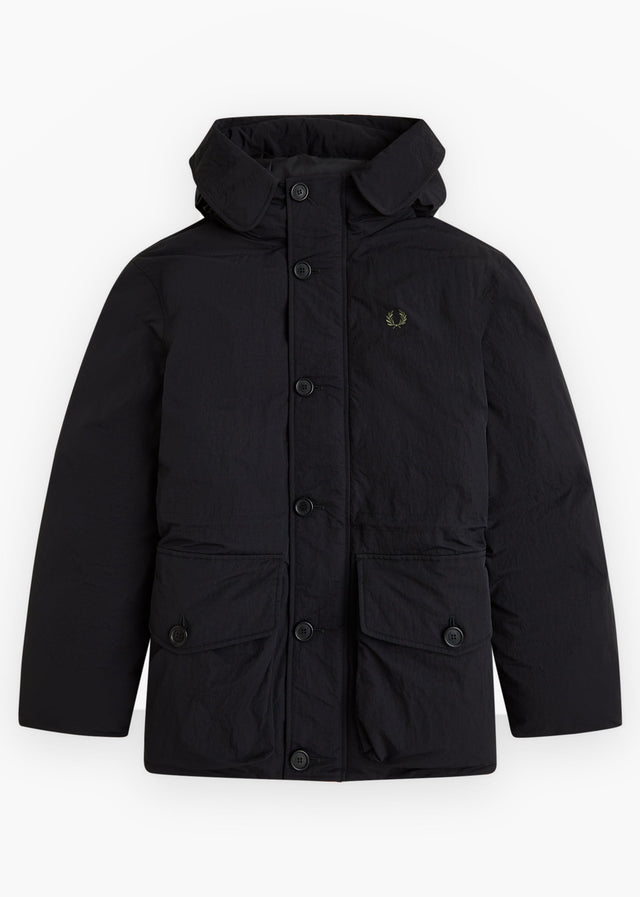 Fred Perry Jackets Padded patch pocket parka - black