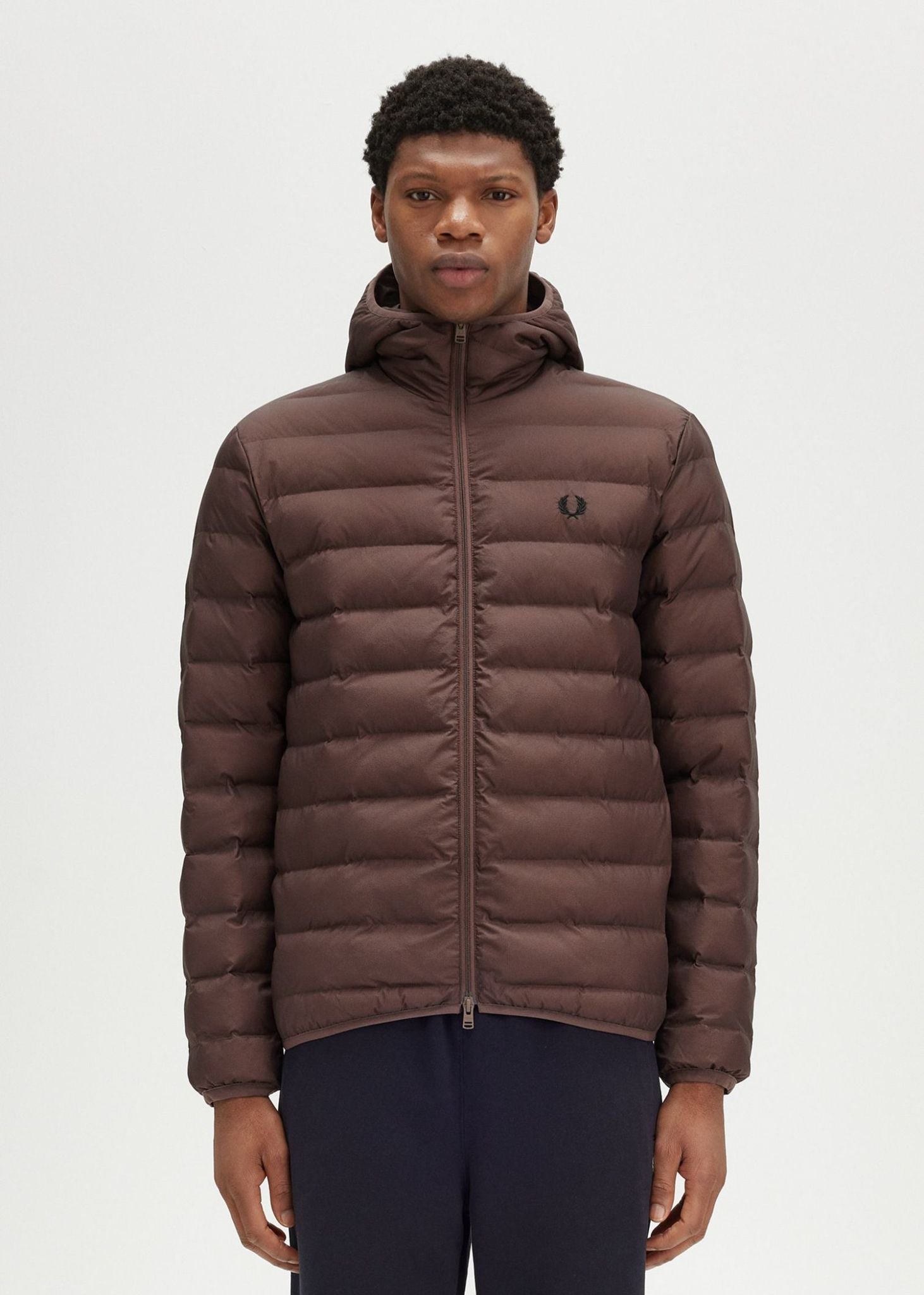 Fred Perry Jassen  Hooded insulated jacket - carrington-road-brick 