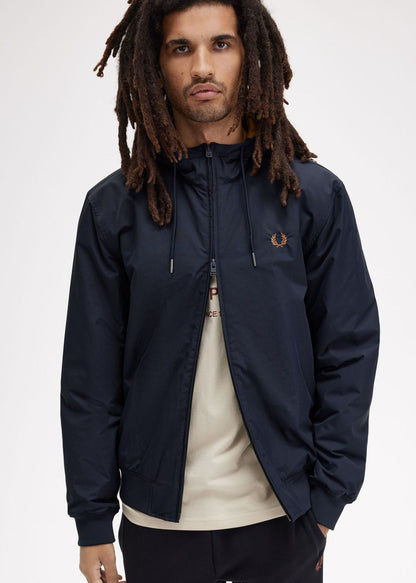 Fred Perry Jassen  The hooded brentham jacket - navy 