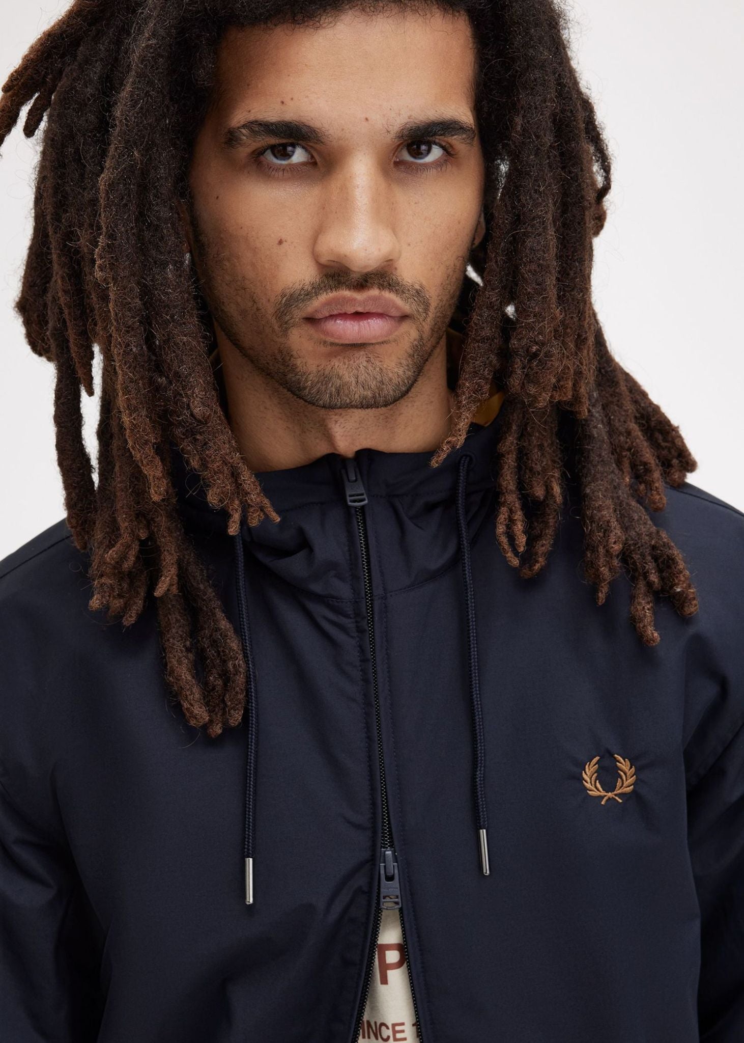 Fred Perry Jassen  The hooded brentham jacket - navy 