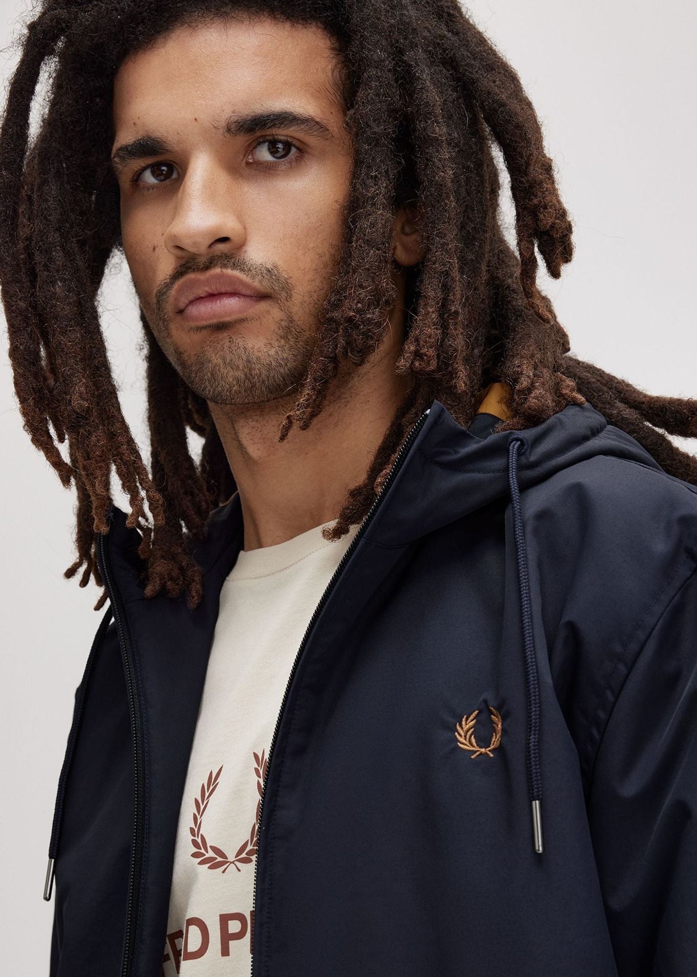 Fred Perry Jassen  The hooded brentham jacket - navy 