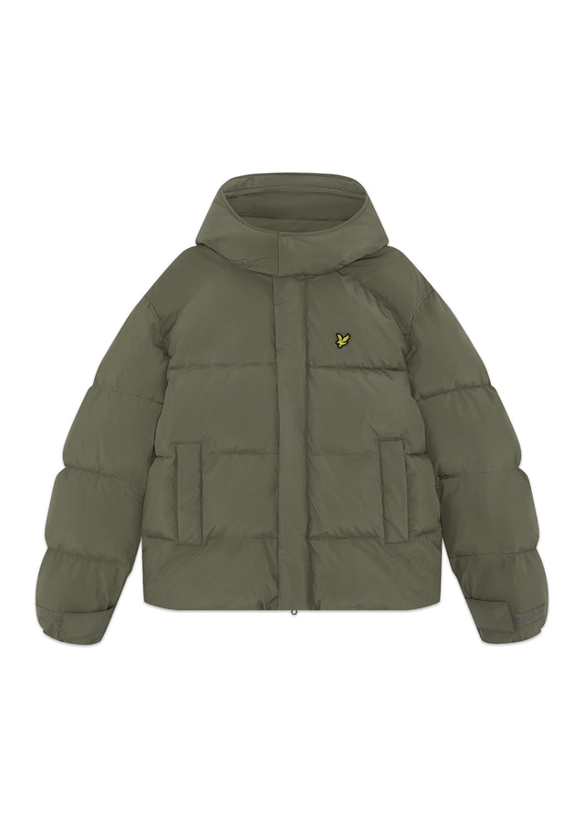 Lyle & Scott Jackets Hooded puffer jacket - khaki ash