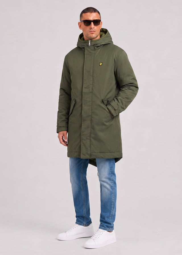 Lyle & Scott Jackets Padded fishtail parka - deep depths