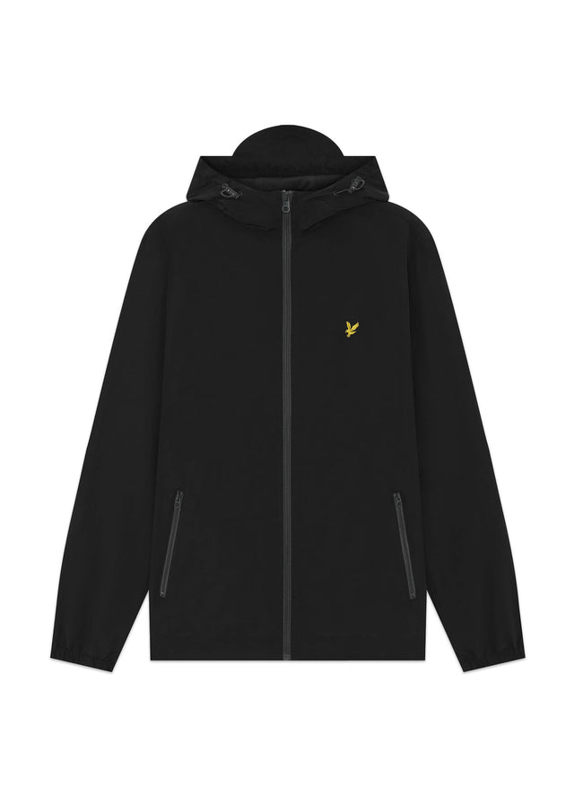Lyle & Scott Jackets Contrast zip through hooded jacket - jet black gunmetal