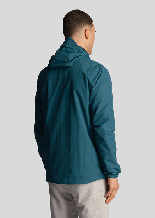 Zip through hooded jacket - malachite green