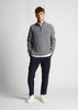 Lyle & Scott Truien  Ribbed quarter zip jumper - mid grey marl 