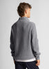 Lyle & Scott Truien  Ribbed quarter zip jumper - mid grey marl 