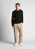 Lyle & Scott Truien  Grid knit crew neck jumper - mountain moss 