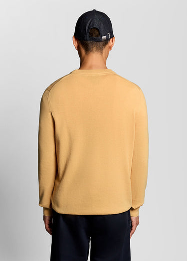 Lyle & Scott Truien Cotton crew neck jumper - honeycomb