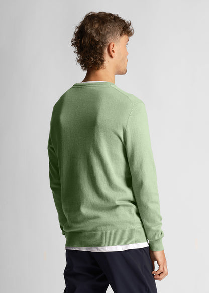 Lyle & Scott Truien  Cotton merino crew jumper - glencoe green 