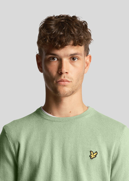 Lyle & Scott Truien  Cotton merino crew jumper - glencoe green 