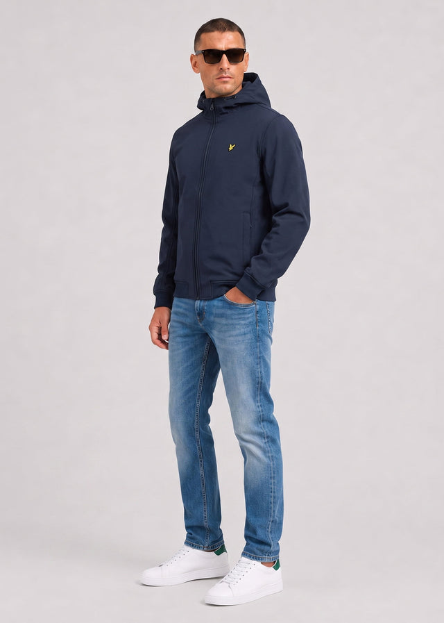 Lyle & Scott Jackets Fleece back softshell jacket - dark navy