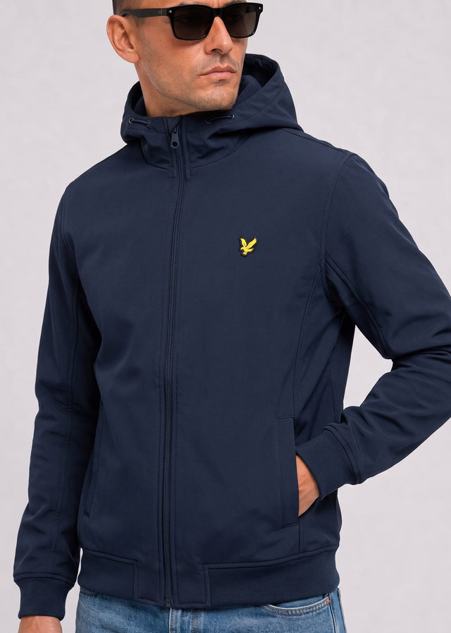 Lyle & Scott Jackets Fleece back softshell jacket - dark navy