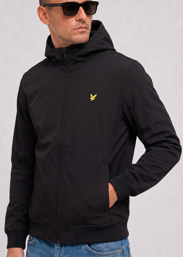 Lyle & Scott Jackets Fleece back softshell jacket - jet black