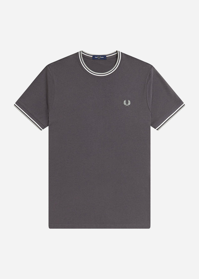 Fred Perry T-shirts Twin tipped t-shirt - anchor grey ecru seagrass