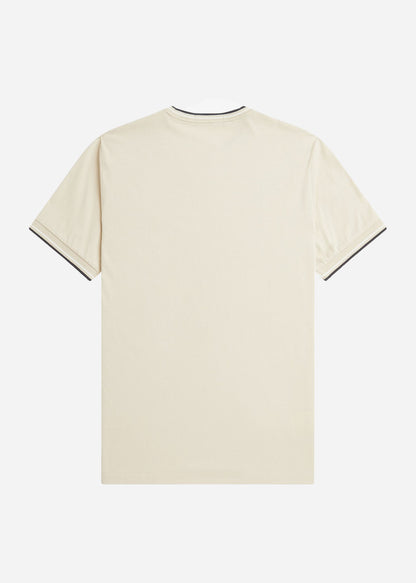 Fred Perry T-shirts  Twin tipped t-shirt - oatmeal ecru black 